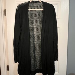 New Look Lace Back Cardigan Black Size 22